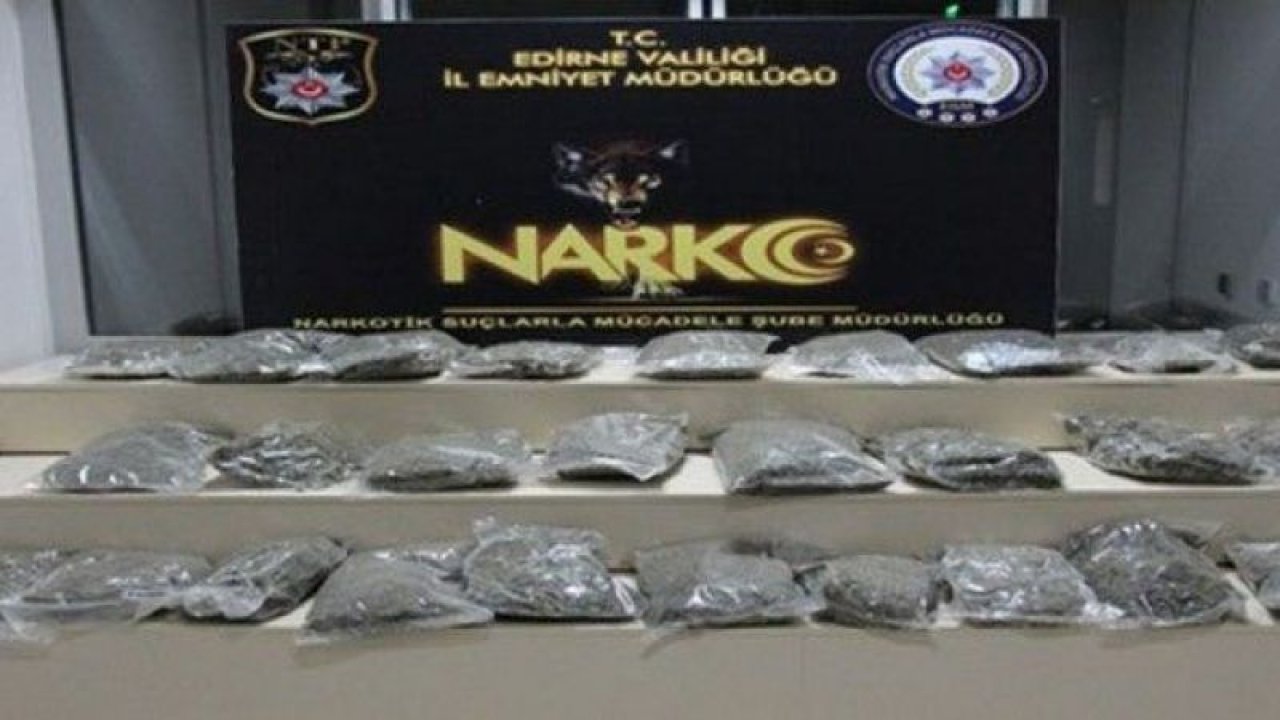 Edirne’de uluslararası ‘uyuşturucu’ operasyonu