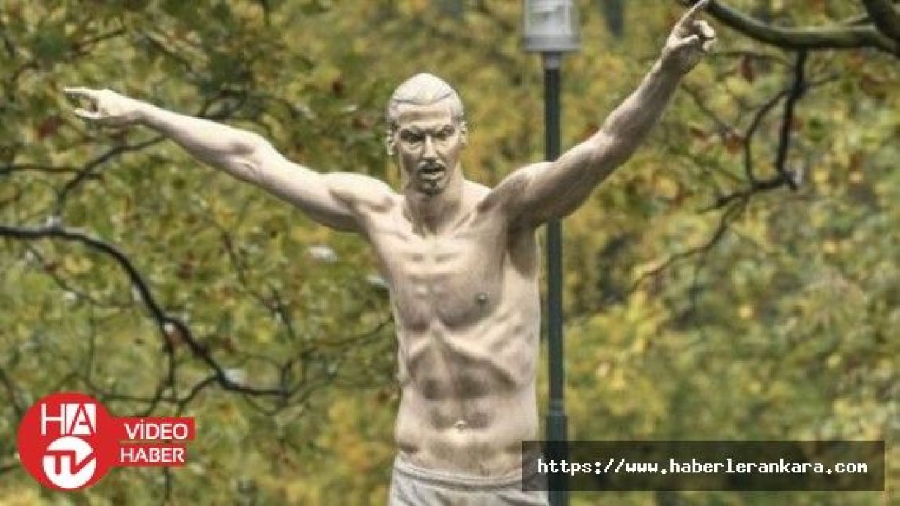 İsveçli yıldız futbolcu Ibrahimovic'in heykeli dikildi