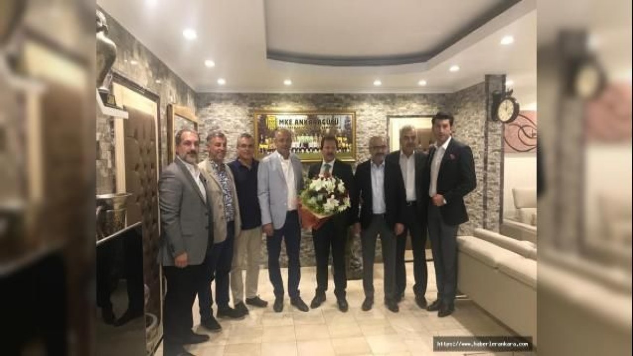 Murat Cavcav’dan Mehmet Yiğiner’e tebrik ziyareti