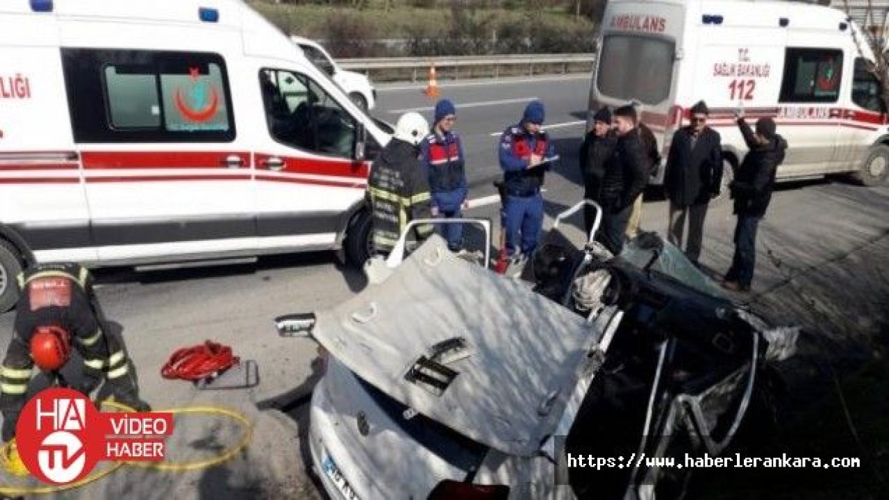 Anadolu Otoyolu'nda zincirleme trafik kazası: 4 yaralı