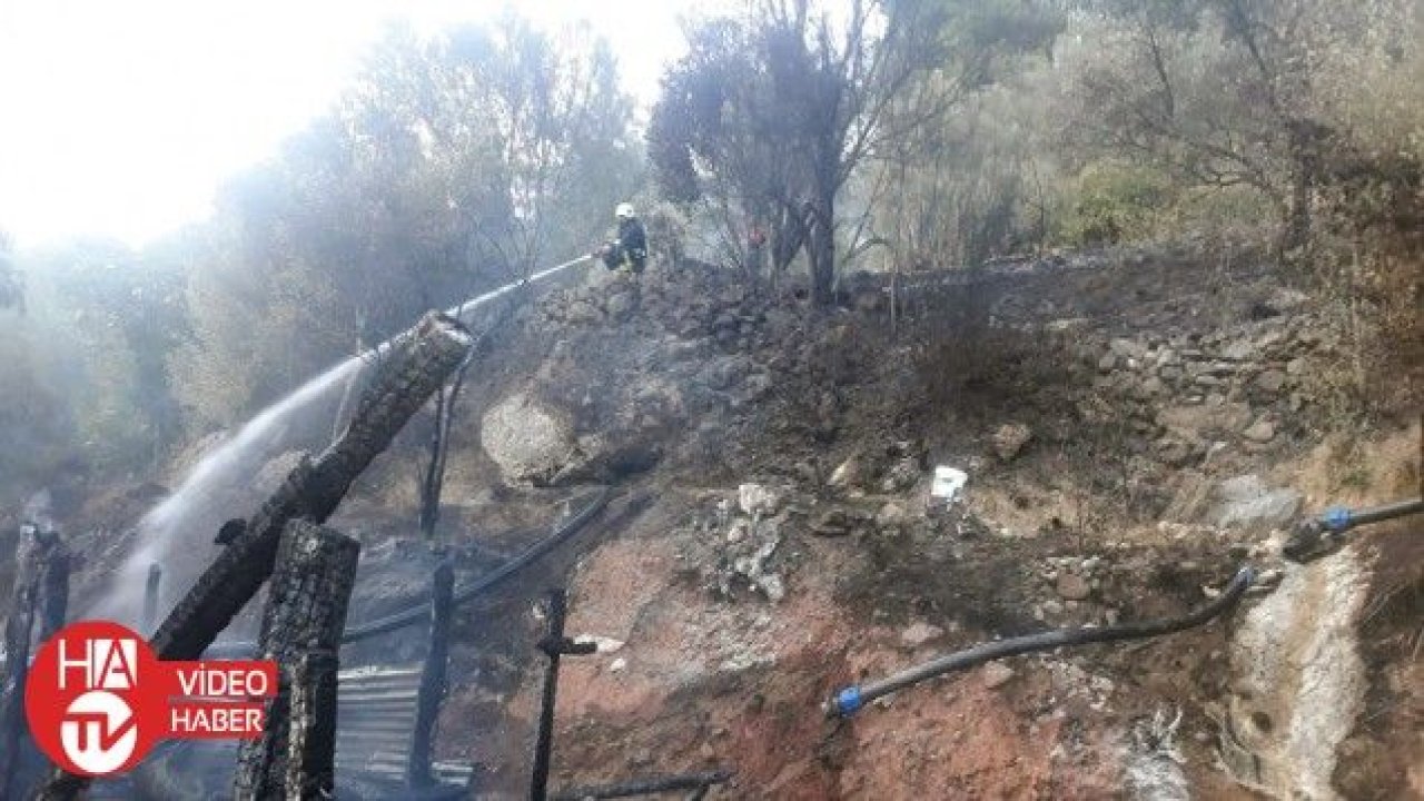 Muğla’da korkunç yangın bir kadın hayatını kaybetti