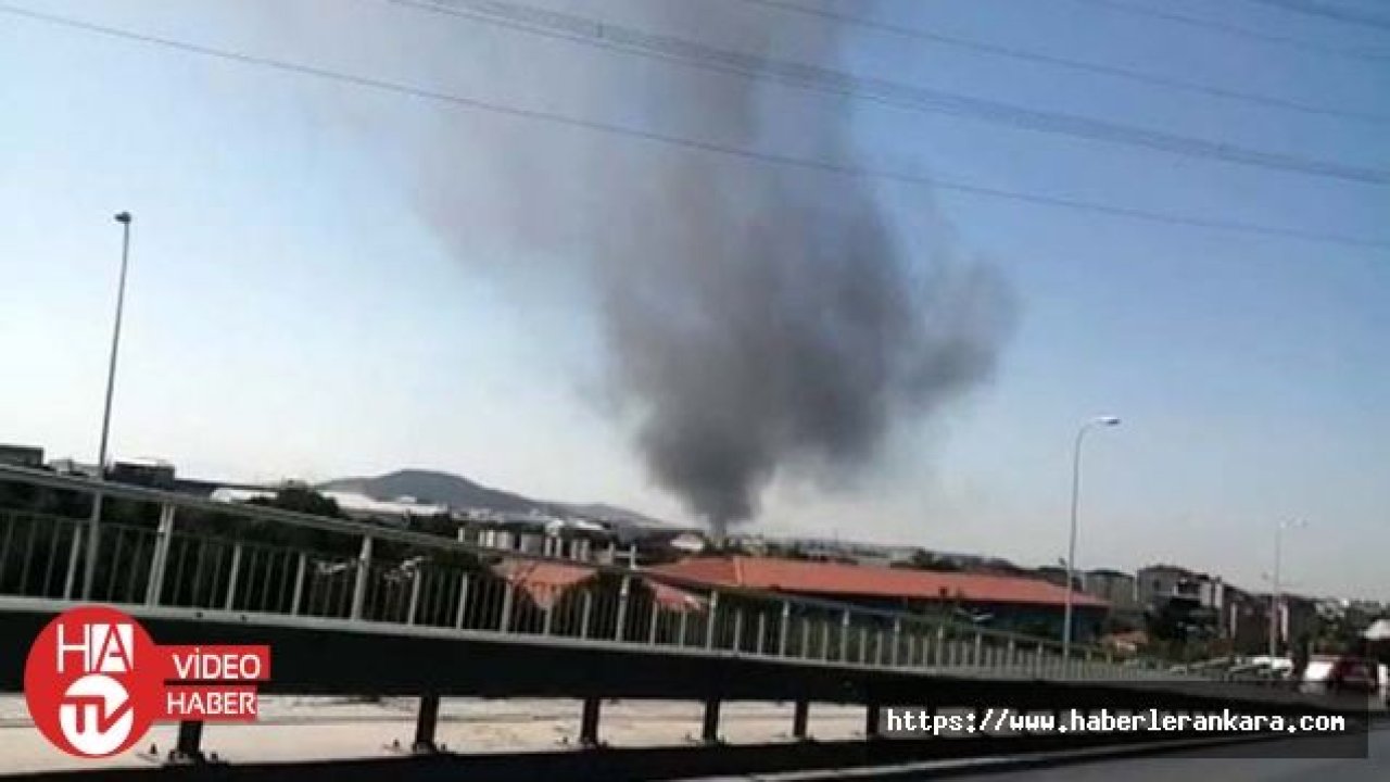 Tuzla'daki fabrika yangınında 2 itfaiyeci yaralandı