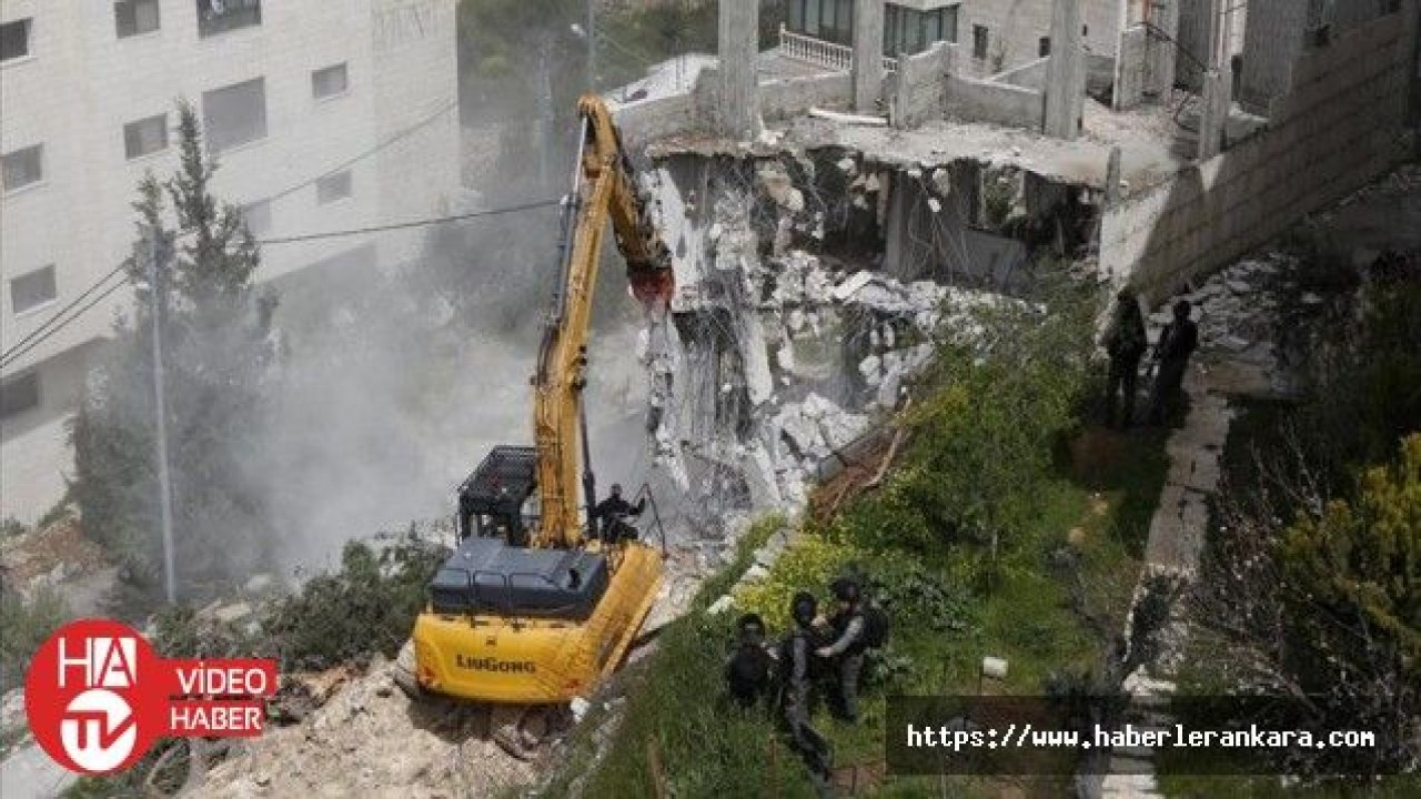 İsrail, Batı Şeria'da Filistinlilere ait inşaat halindeki evi yıktı