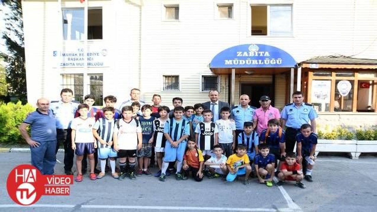 Minik sporcular Mamak Belediyesi Zabıta Müdürlüğü ziyaret etti