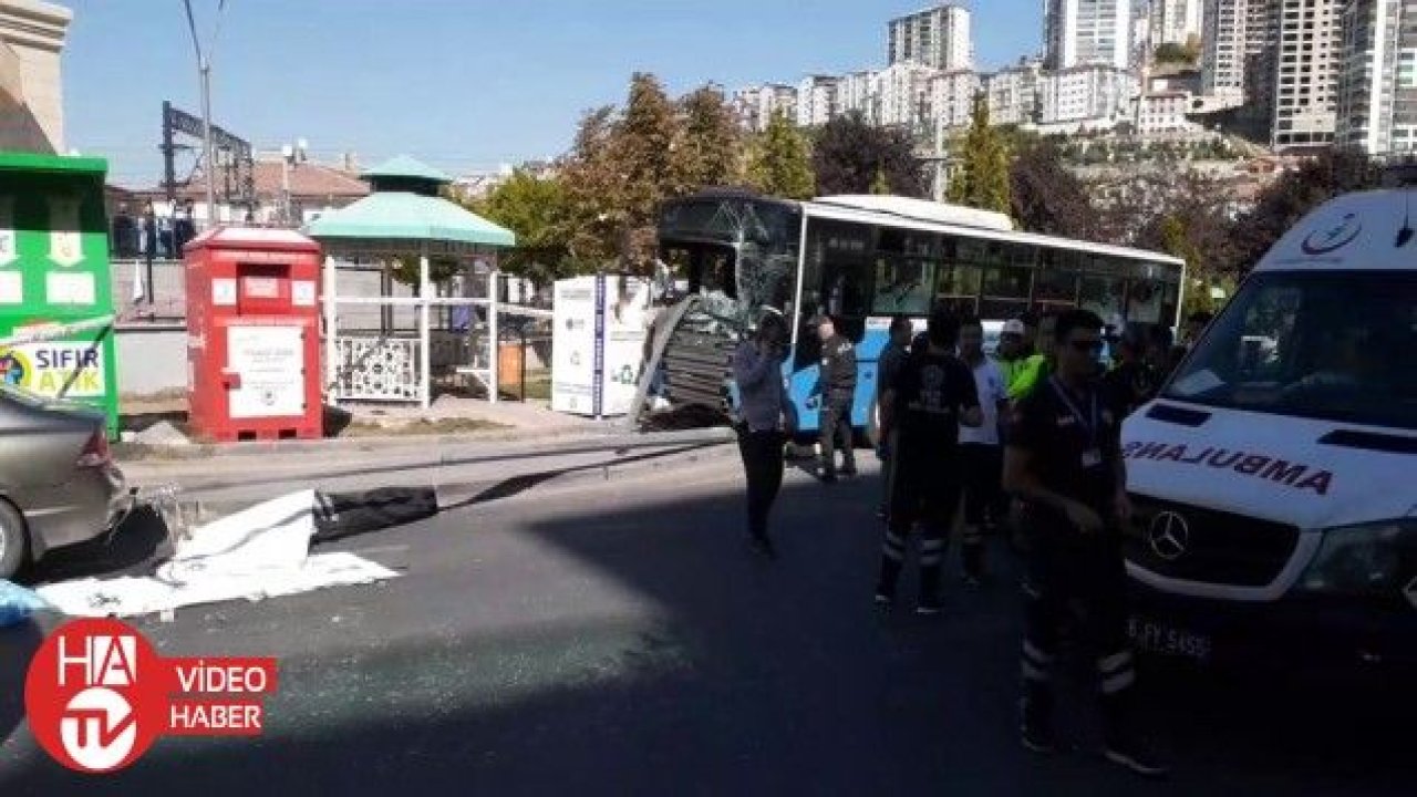 Başkent’te halk otobüsü yolcu dolu durağa girdi: 3 ölü