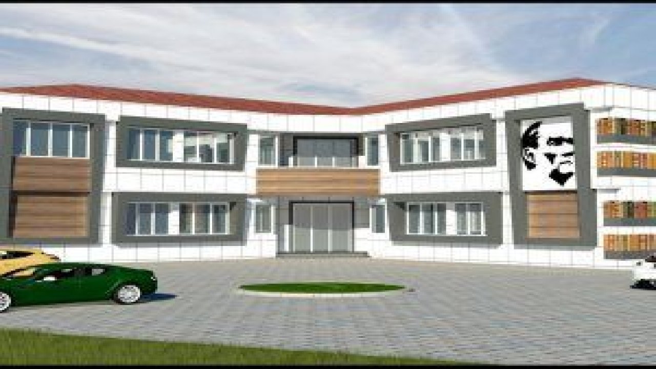 Pursaklar halk kütüphanesi inşaatı hızla tamamlanıyor