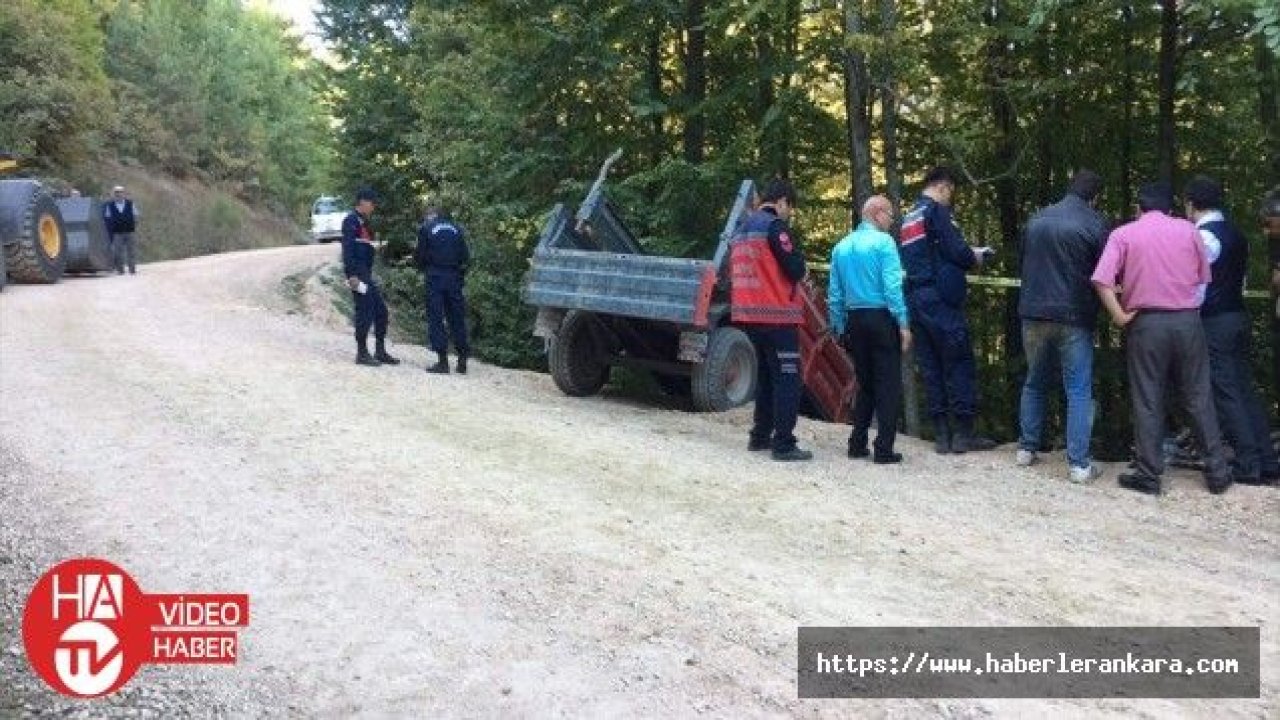 Freni boşalan traktör ağaçlara çarptı: 1 ölü