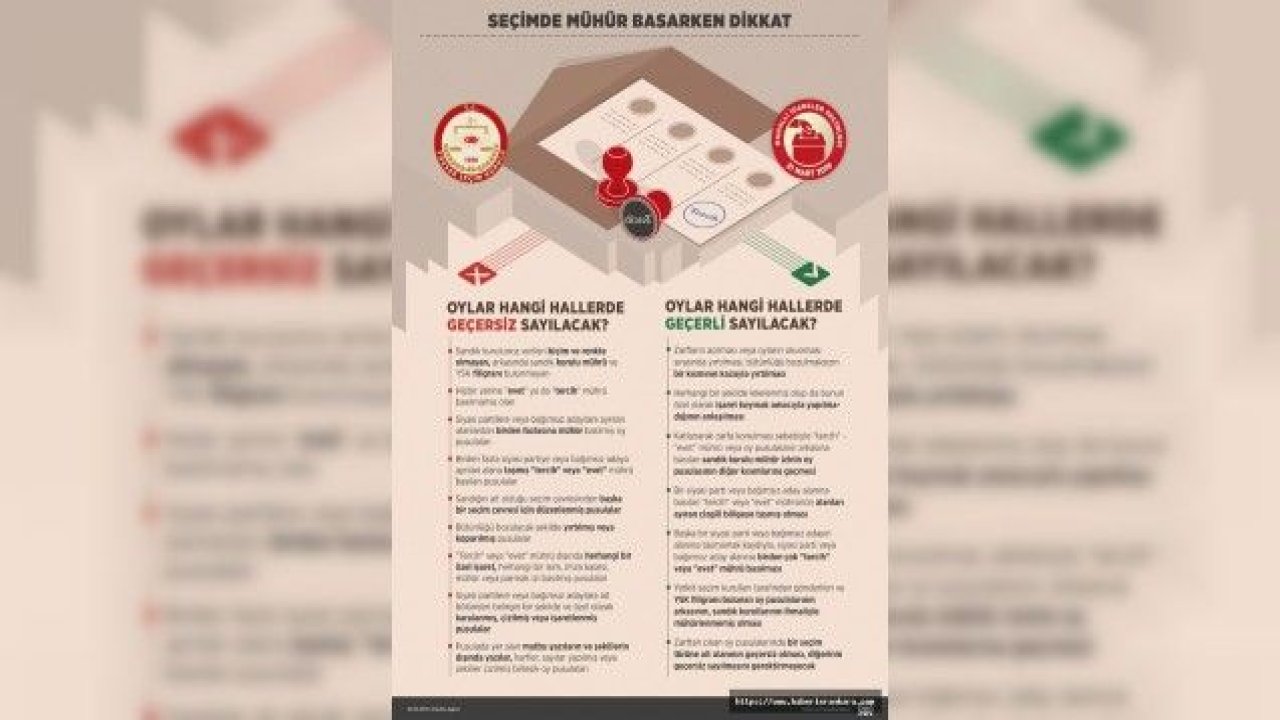 Seçimde Mühür Basarken Dikkat