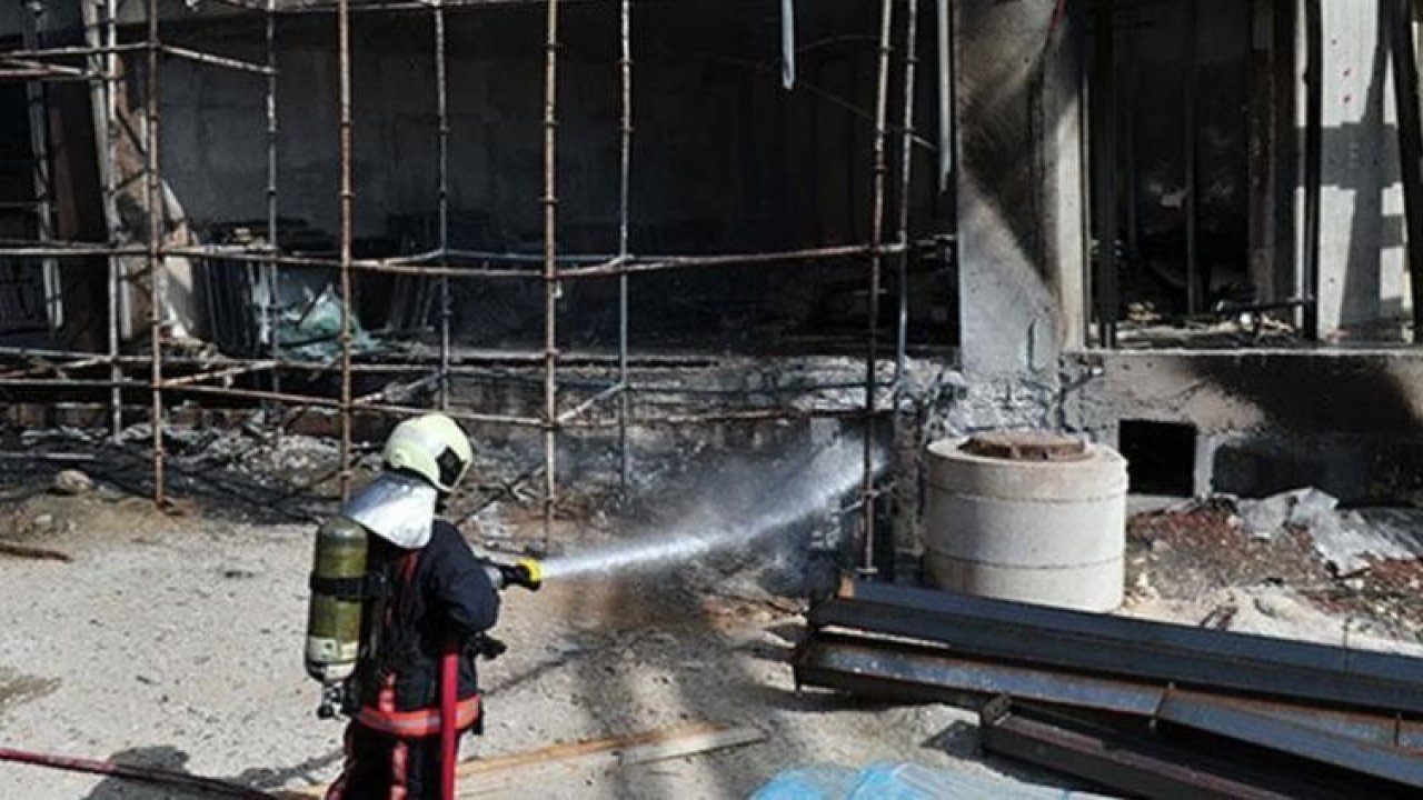 Yenimahalle'de doğalgaz patlaması korkuttu