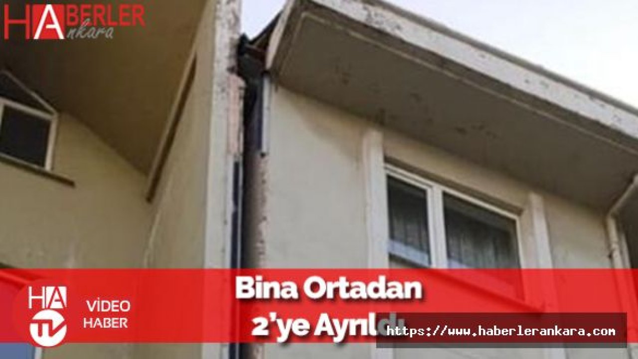 İstanbul'da Bir Bina 2'ye Ayrıldı! Korkunç Görüntü...