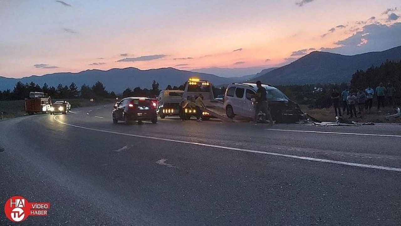 Ticari araç ile otomobil çarpıştı: 1 ölü, 3’ü çocuk 8 yaralı