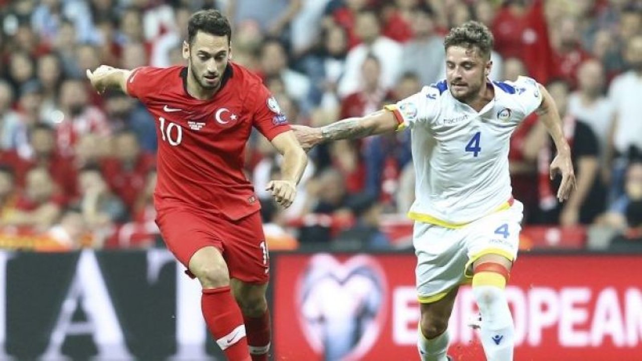 Futbol: 2020 Avrupa Şampiyonası Elemeleri Türkiye: 0 - Andorra: 0  (İlk yarı)