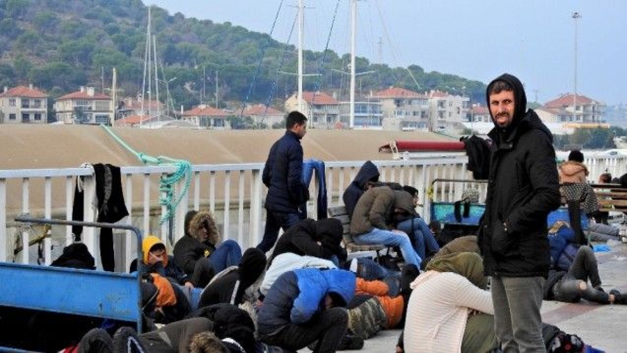 Çeşme’de 313 düzensiz göçmen yakalandı