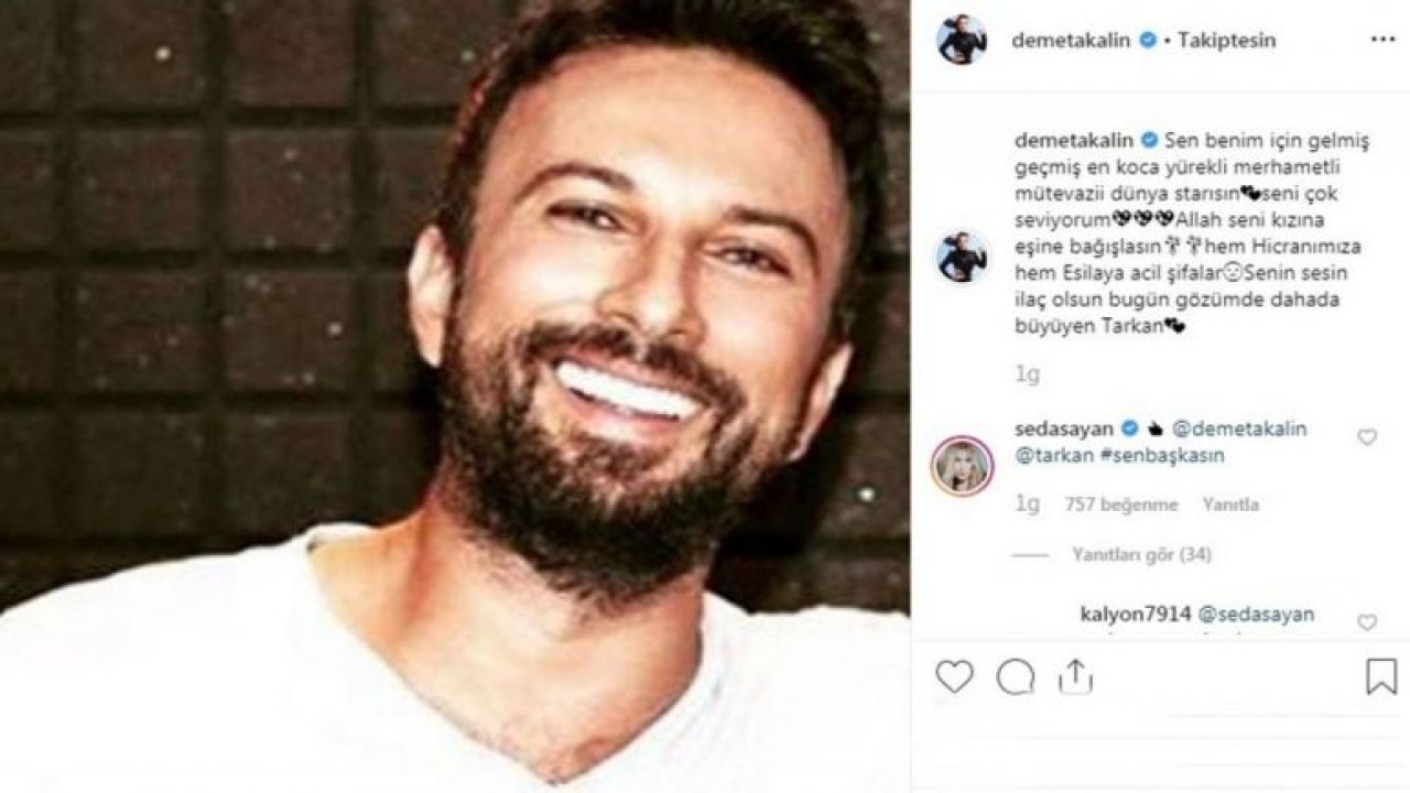 Demet Akalın Paylaştı Tarkan hayranları Korktu