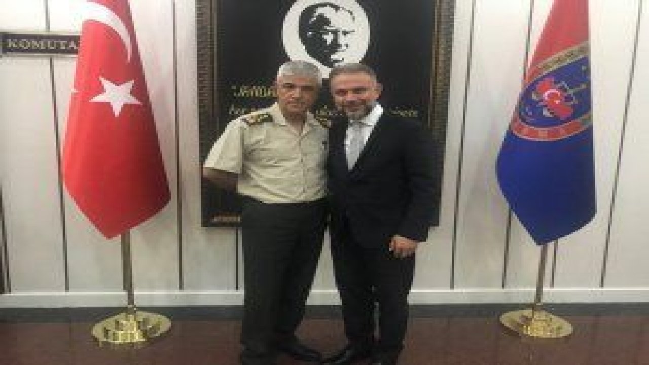 Kahramankazan Belediye Başkanı Lokman Ertürk, Jandarma Genel Komutanı Orgeneral Arif Çetin'e görevinde başarılar diledi