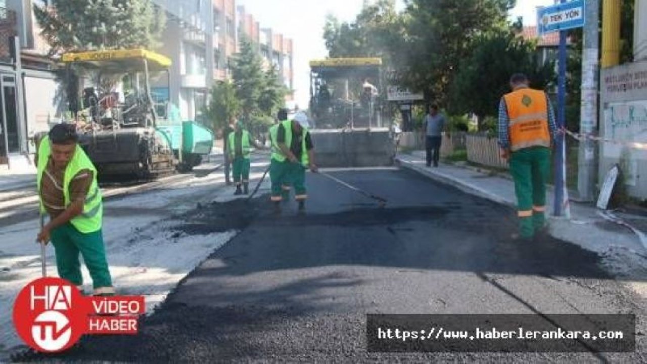 Çankaya'da asfalt çalışmaları tam gaz