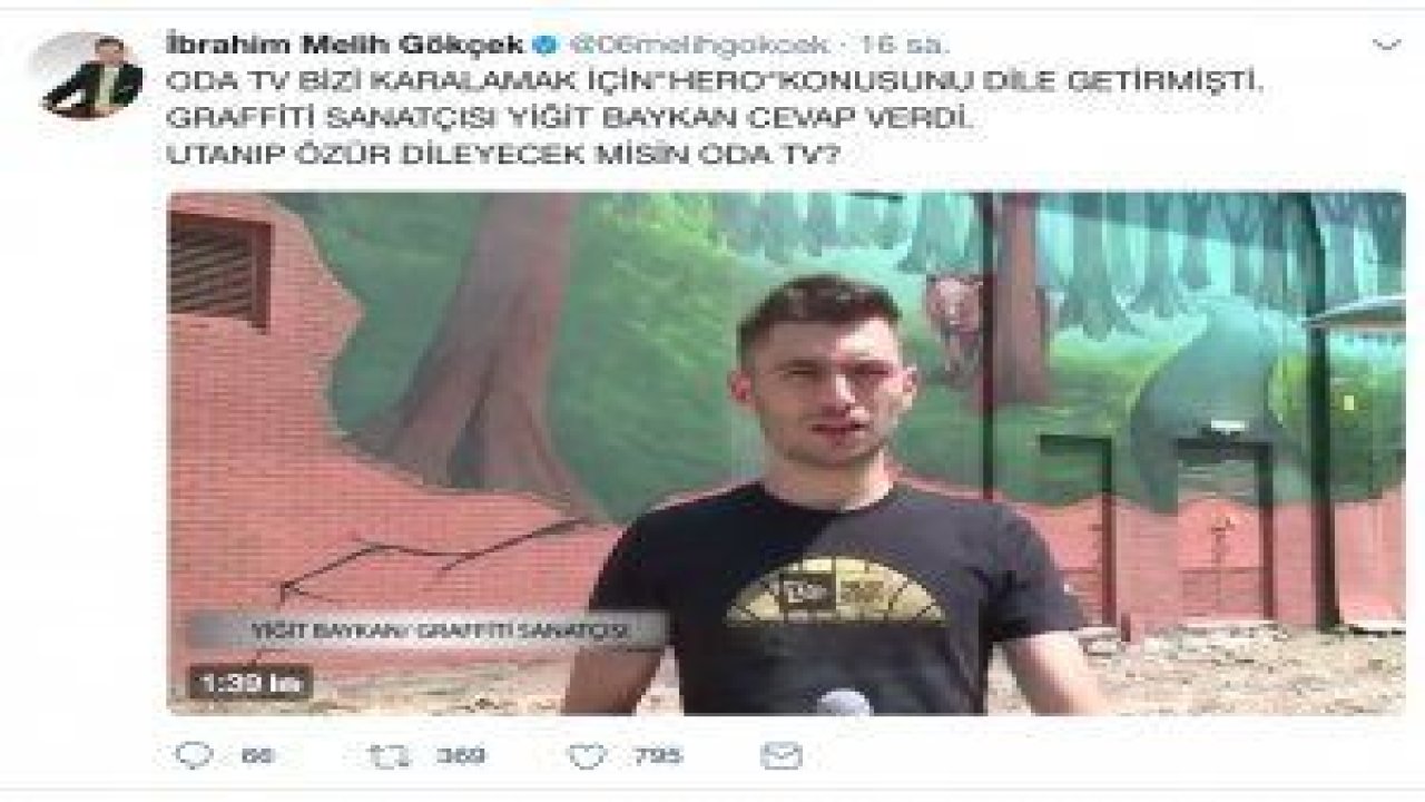 Grafiti Sanatçısı Yiğit Baykan cevap verdi. Utanıp özür dileyecek misin Oda TV?