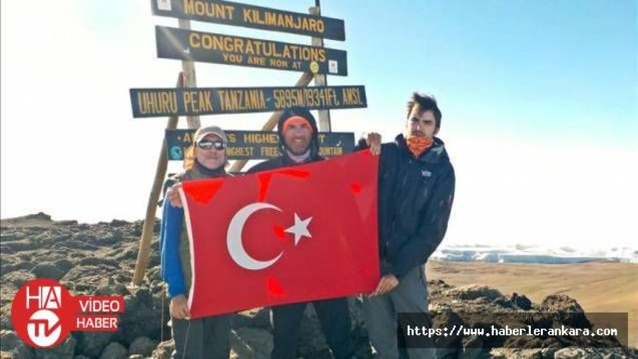 Yalçıntaş, Afrika’nın en yüksek dağı Kilimanjaro'ya tırmandı