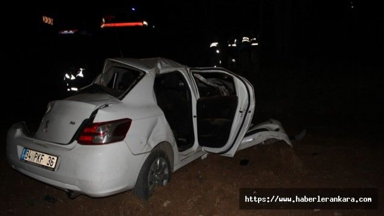 Kahramanmaraş'ta otomobil şarampole devrildi: 1 ölü, 1 yaralı