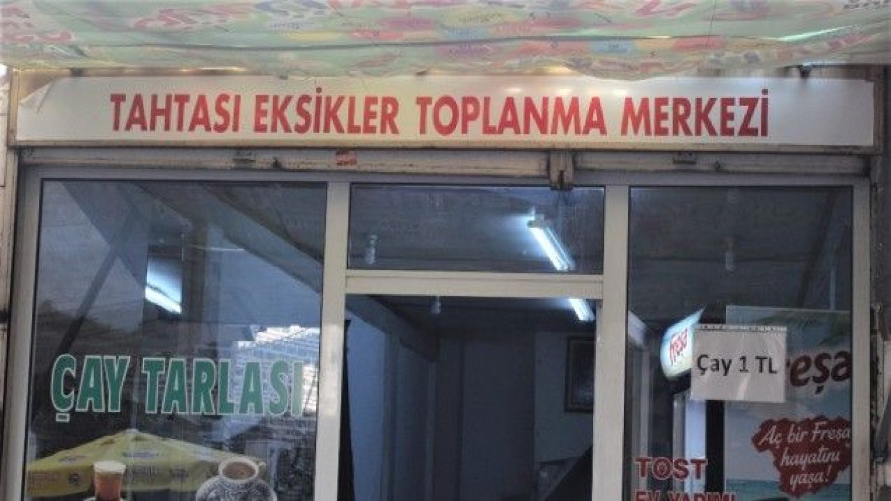 Bursa'da çay ocağına öyle bir isim verdi ki görenler şaşkına dönüyor