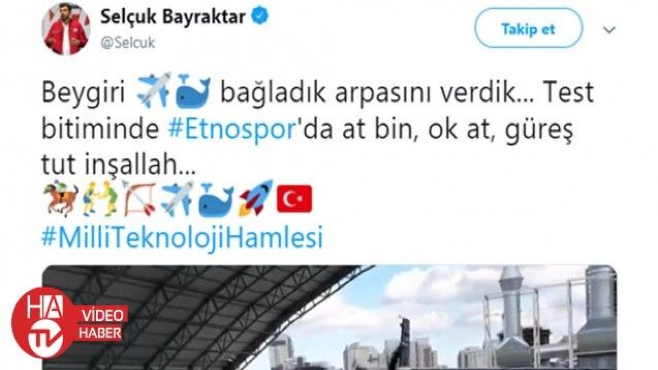 Selçuk Bayraktar, Akıncı’nın yeni test görüntülerini yayınladı