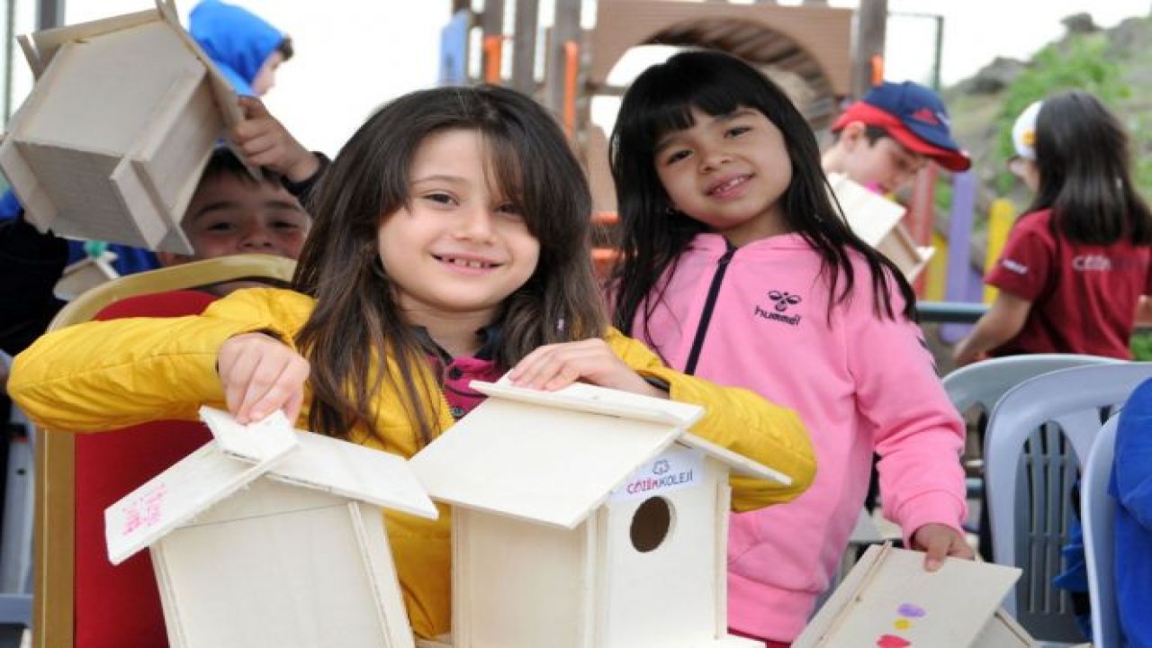 Keçiörenli Çocuklardan 50 Adet Kuş Yuvası