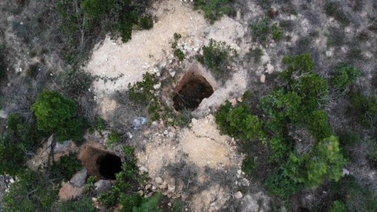 Paşaköy’deki dev define kuyuları jandarma tarafından kapatıldı