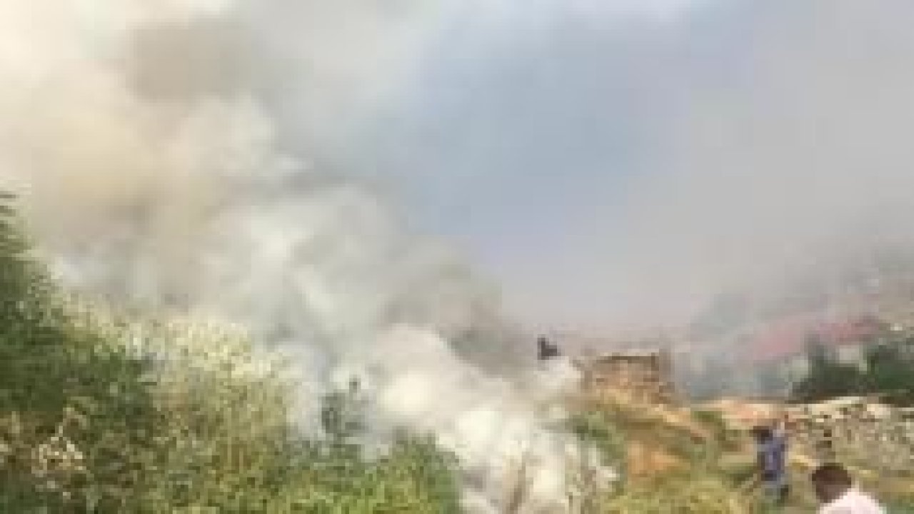 İran sınırında korkutan yangın