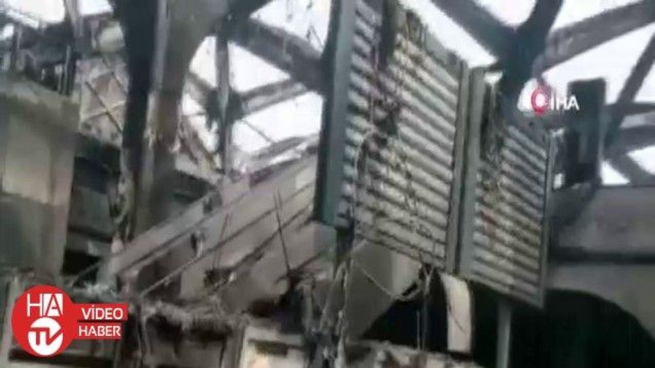 Cidde’deki hızlı tren istasyonundaki hasar görüntülendi