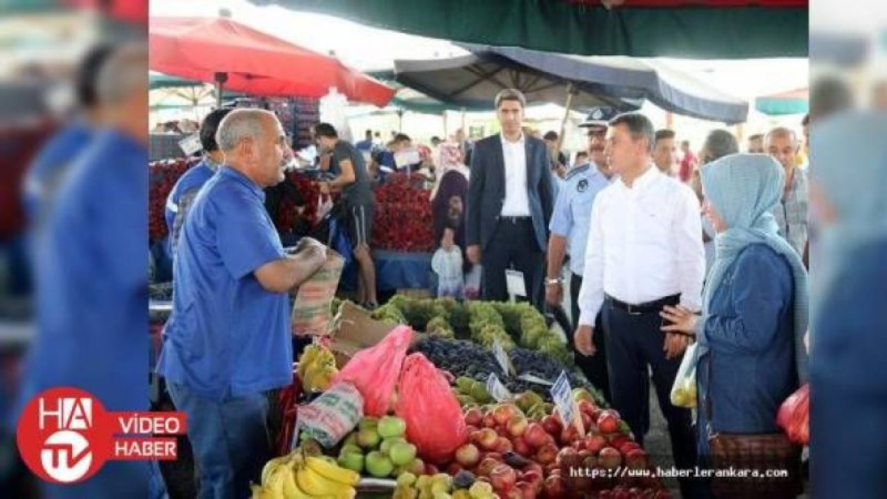 Başkan Şimşek’den semt pazarına ziyaret