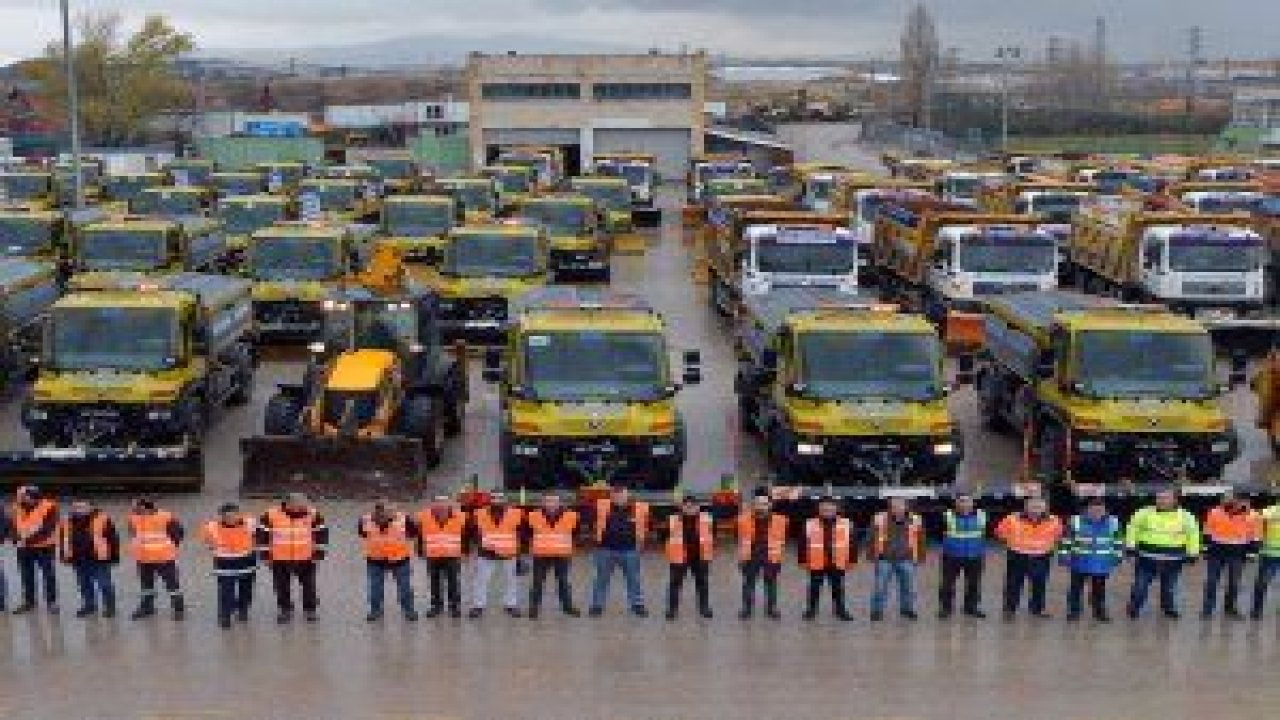 Ankara Büyükşehir Belediyesi Fen İşleri Daire Başkanlığı kara kışa hazır