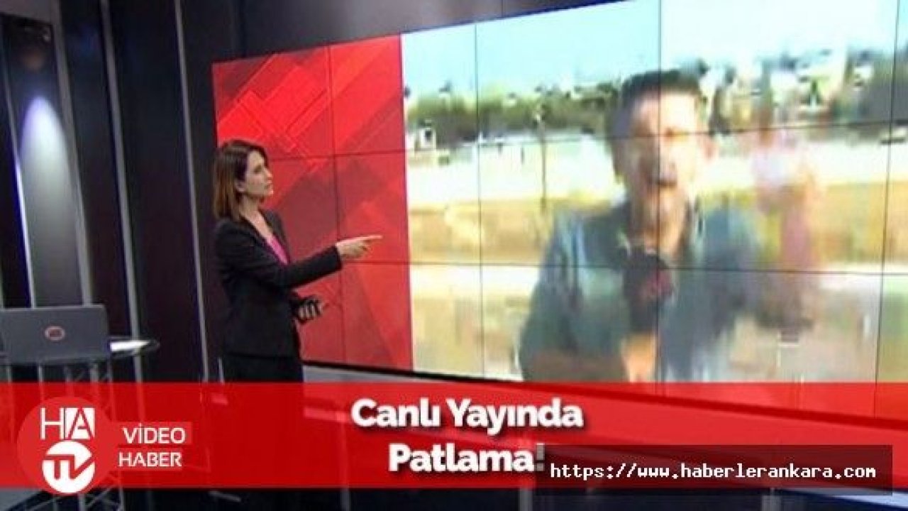 Canlı Yayında Patlama! Muhabir Zor Anlar Yaşadı