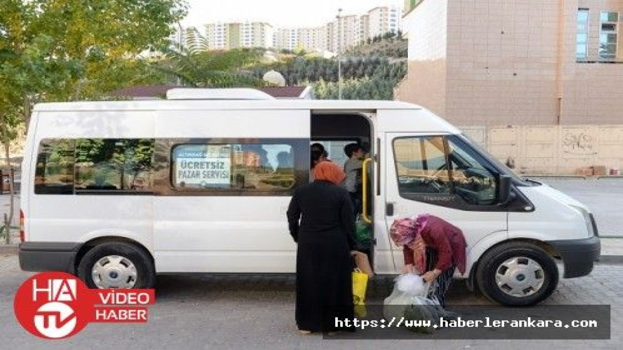 Altındağ'da pazardan eve ücretsiz servis