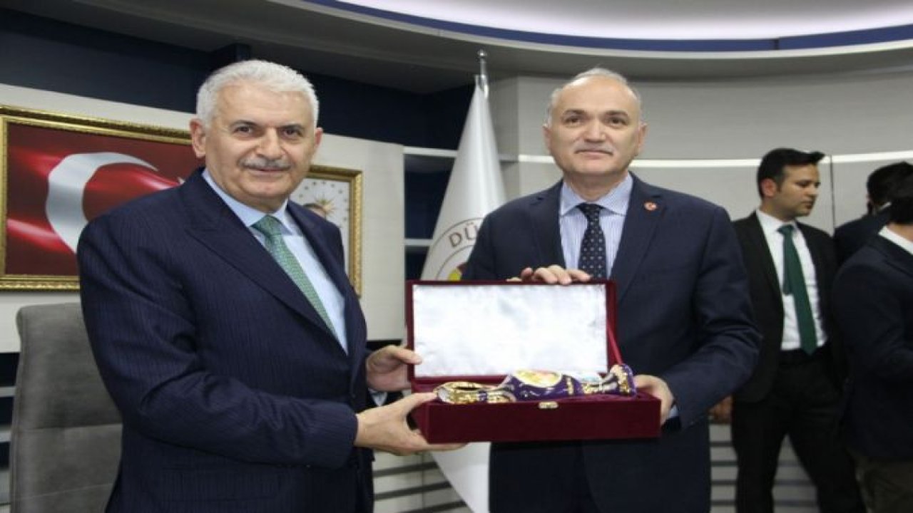 Binali Yıldırım'dan, Başkan Özlü’ye Hayırlı Olsun Ziyareti