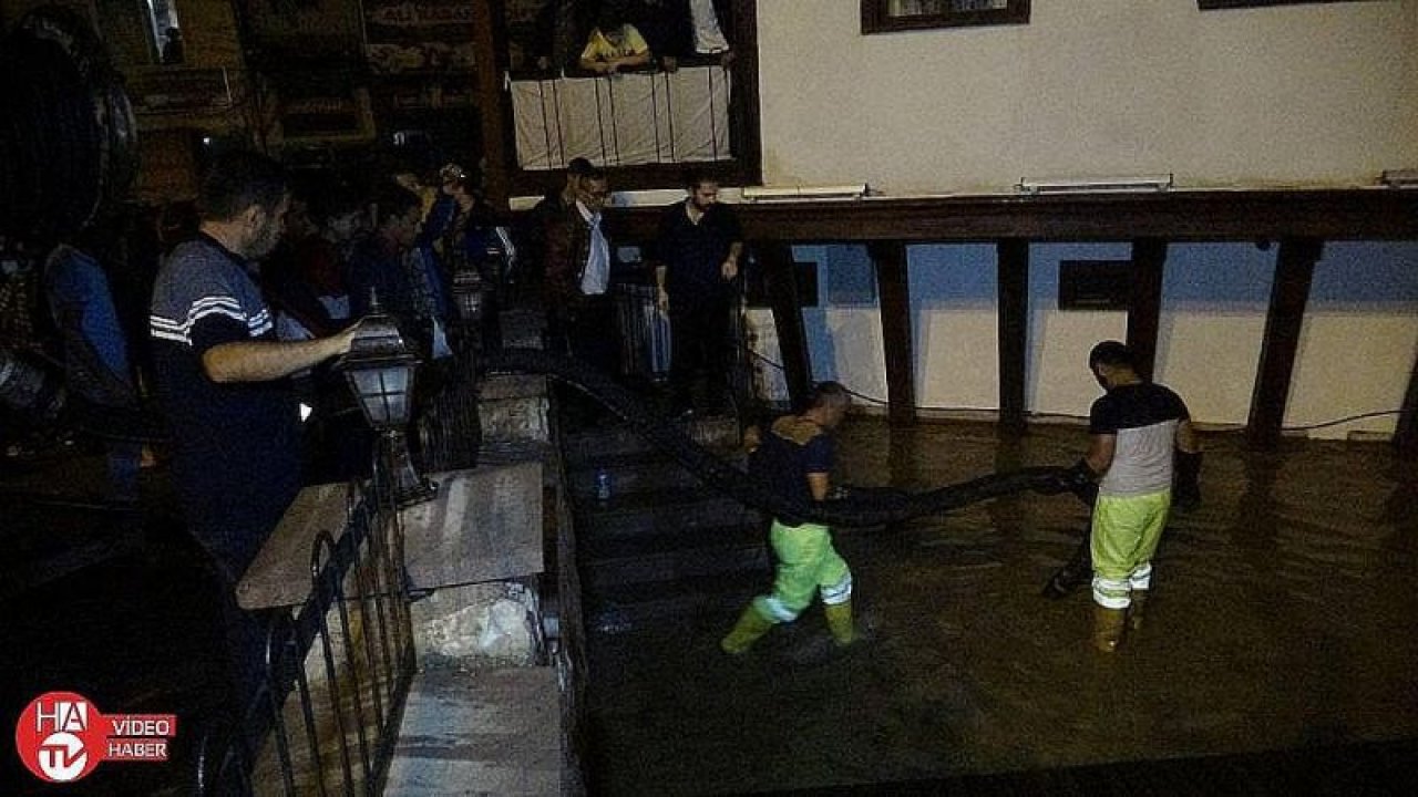 Tokat’ta ev ve iş yerlerini su bastı