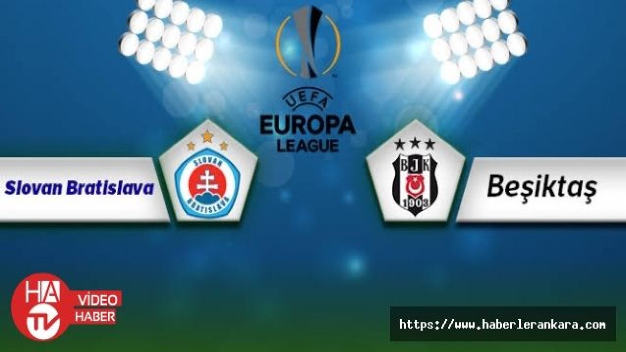 UEFA Avrupa Ligi: Beşiktaş ilk yarıyı 2-1 önde tamamladı