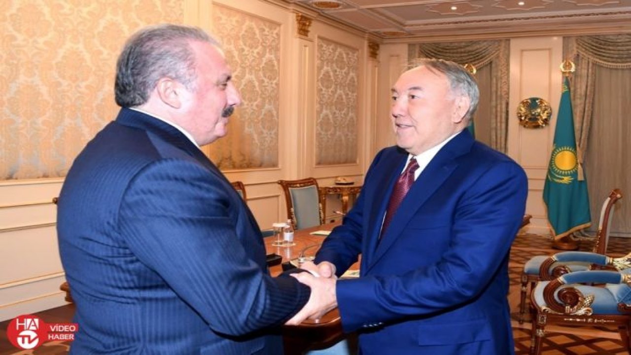 TBMM Başkanı Şentop, Nursultan Nazarbayev ile görüştü