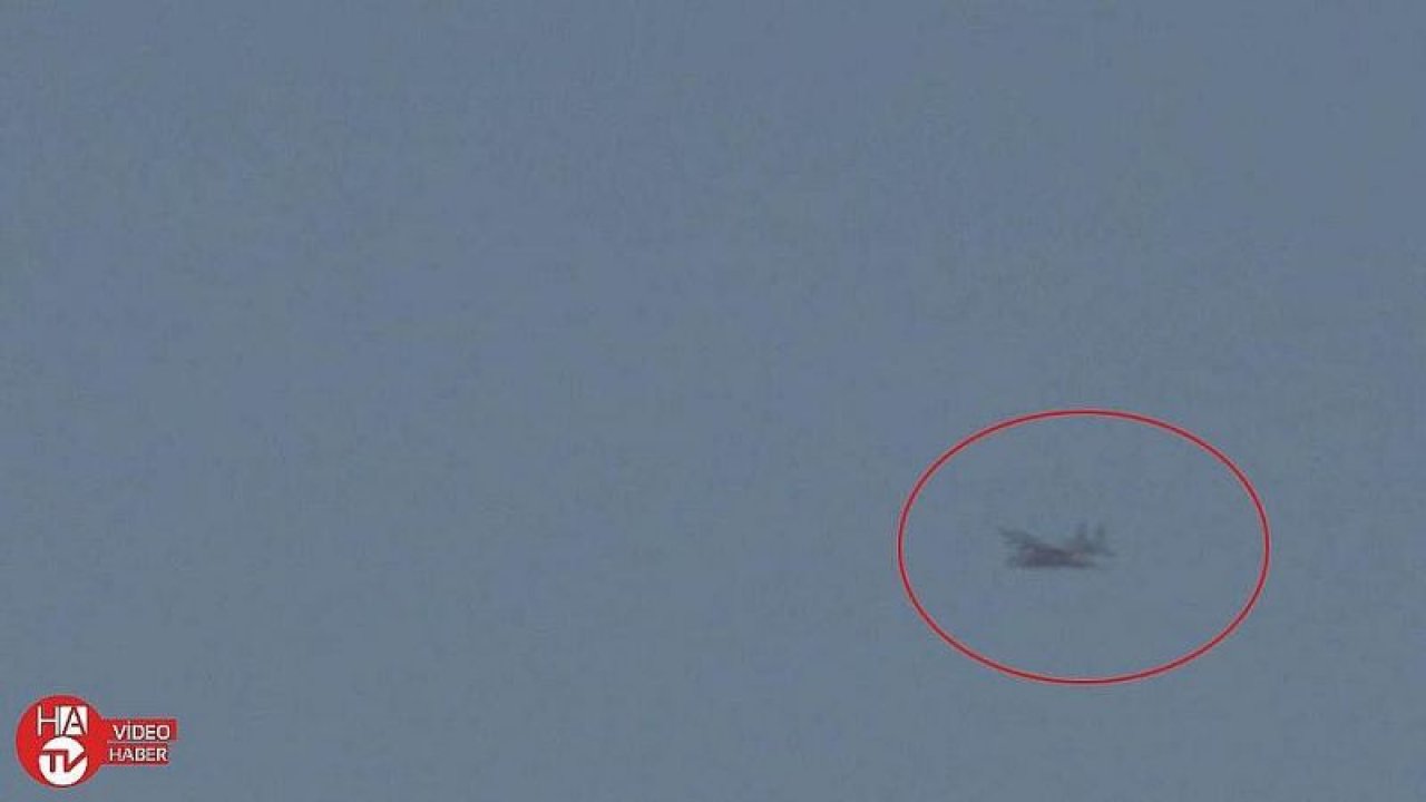 Suriye semalarında askeri kargo uçağı görüntülendi