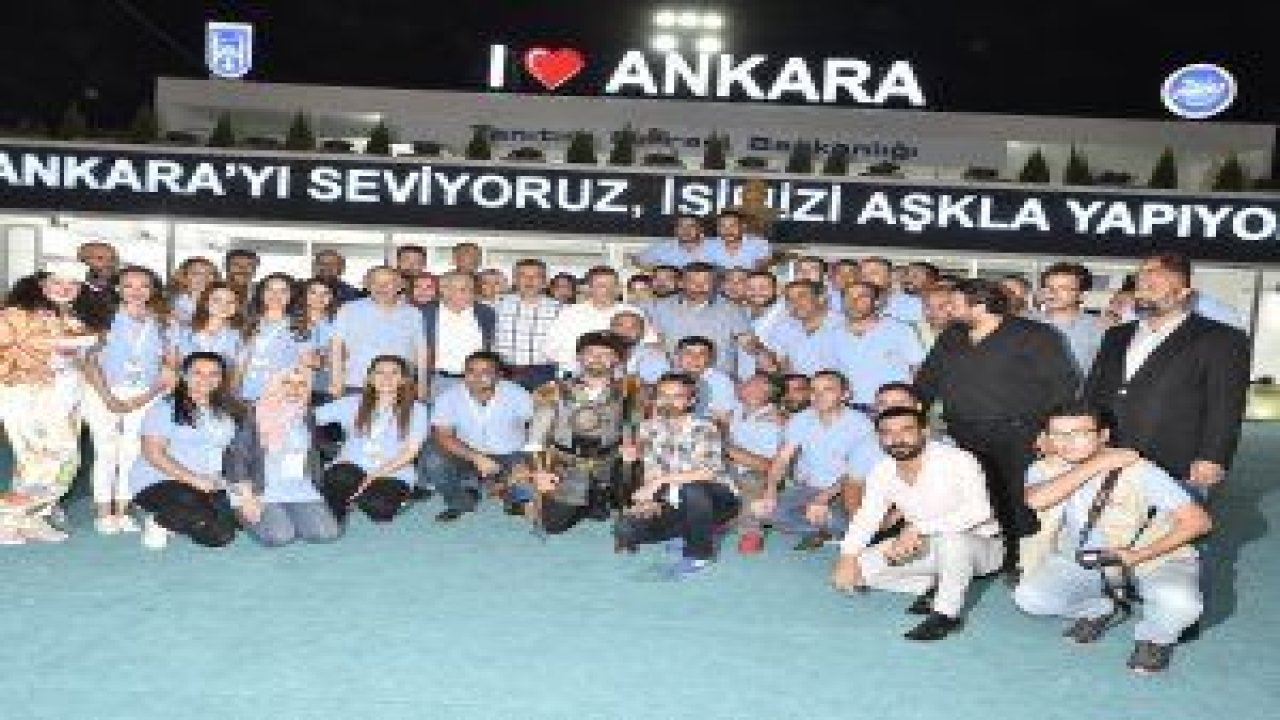 Başkan GÖKÇEK; “Uluslar arası Büyük Ankara Festivali”nin final gecesinde tüm çalışanlara teşekkür etti