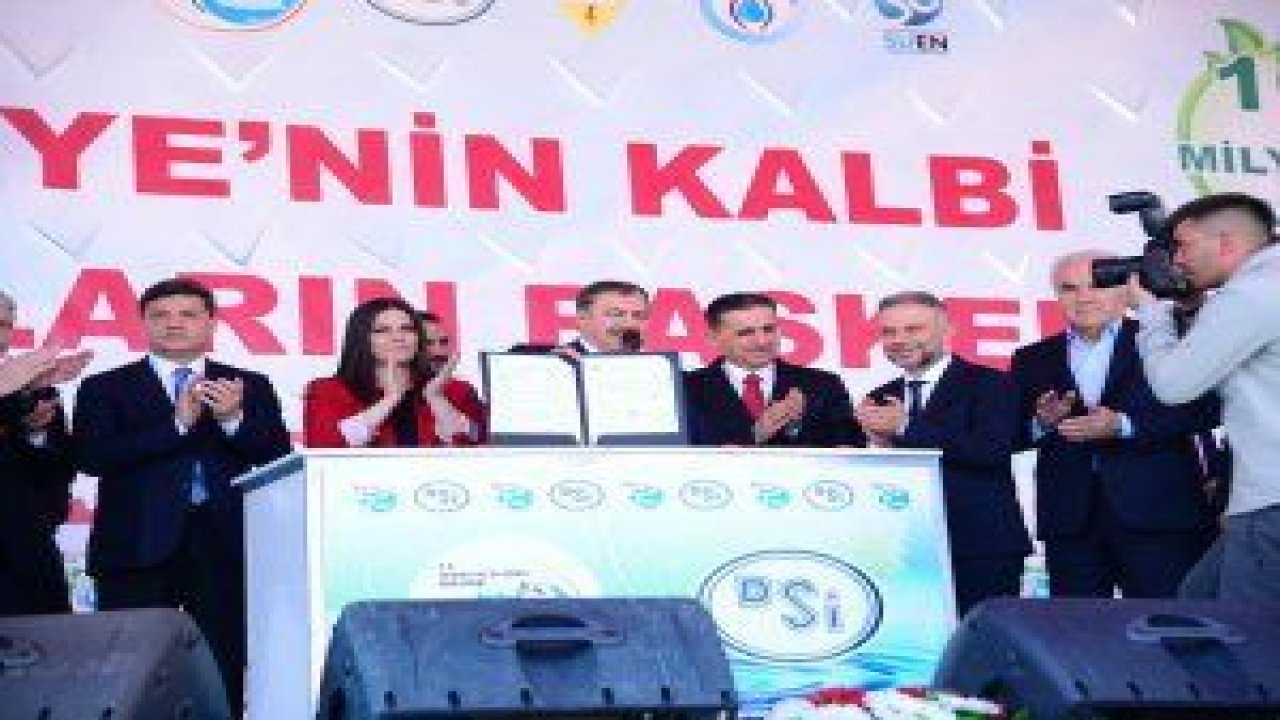 Orman ve Su İşleri Bakanlığı Bakanlığı tarafından Ankara’da yapılacak 7 adet tesisin temel atma töreni Kahramankazan’da yapıldı