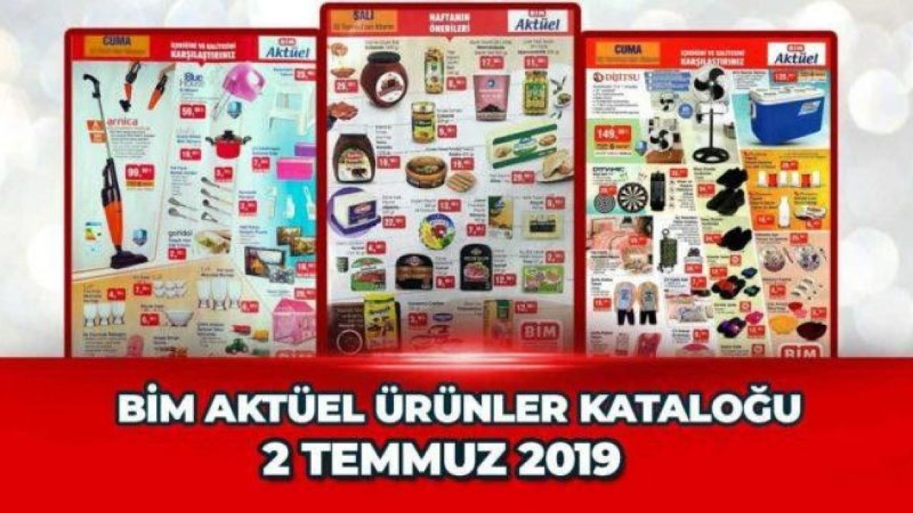 BİM 2 Temmuz Fırsat Ürün Kataloğu