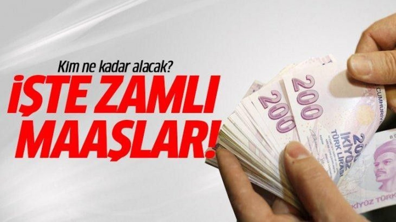 Maaşlara Enflasyon Zammı Yolda - İşte Zam Oranları