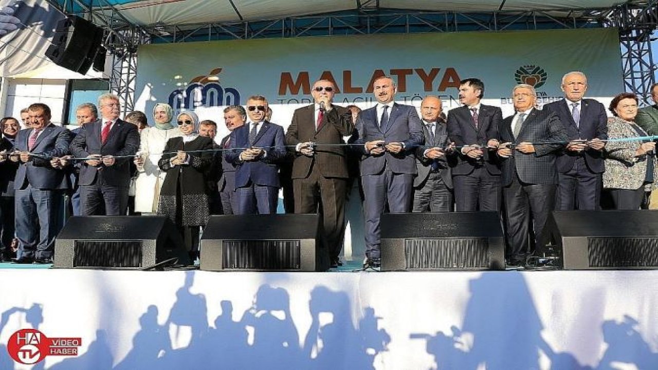 Cumhurbaşkanı Erdoğan Malatya’da toplu açılış törenine katıldı