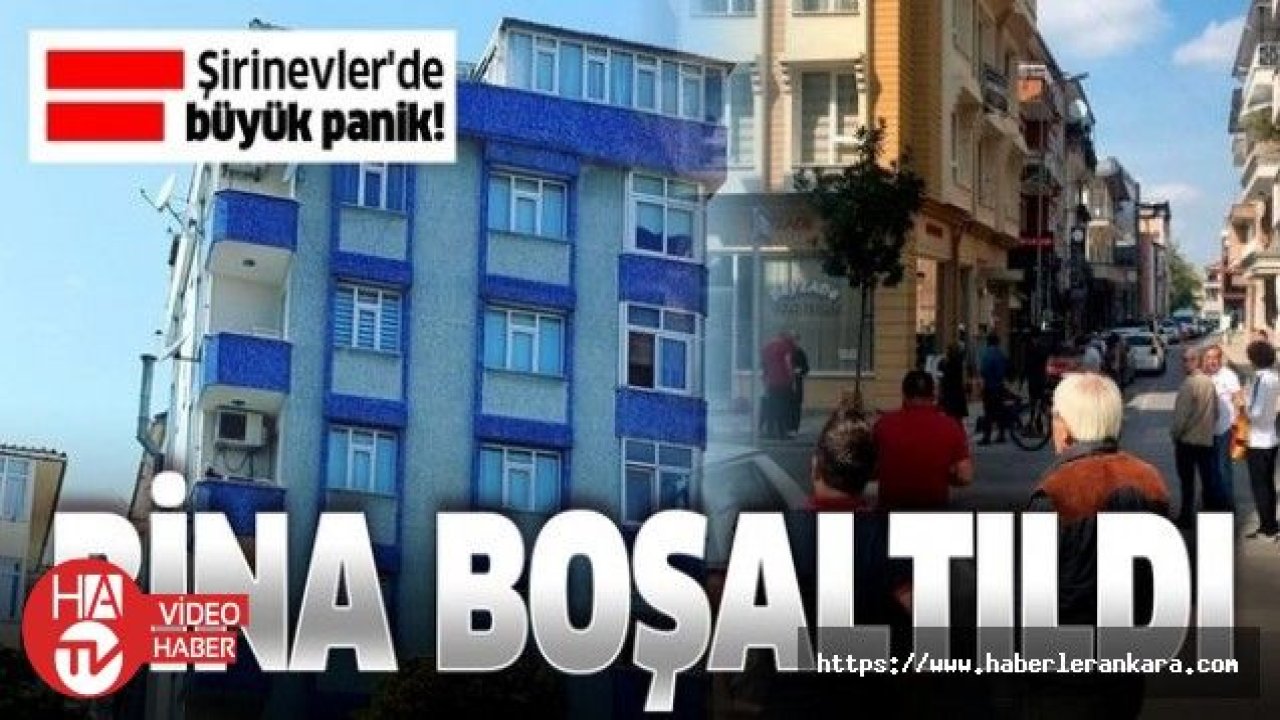 Şirinevler’de yan yatan bir bina boşaltıldı