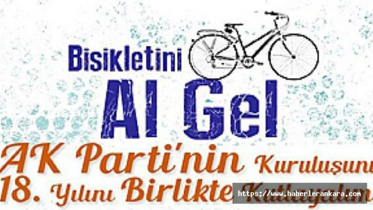 AK Parti Ankara İl Gençlik Kollarından Bisikletli 18. Yıl Kutlaması