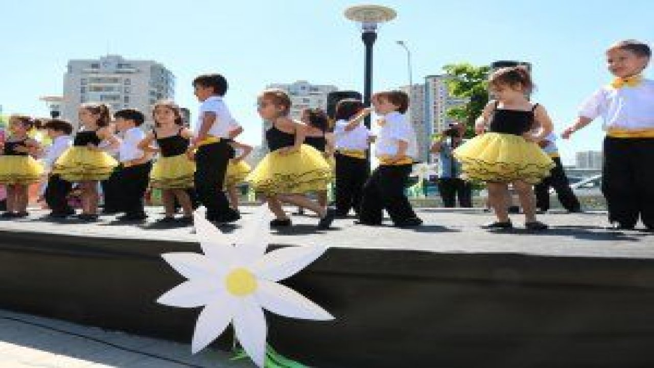 Çankaya Belediyesi kreşlerinde eğitim gören çocuklar bahar gelişini kutladı
