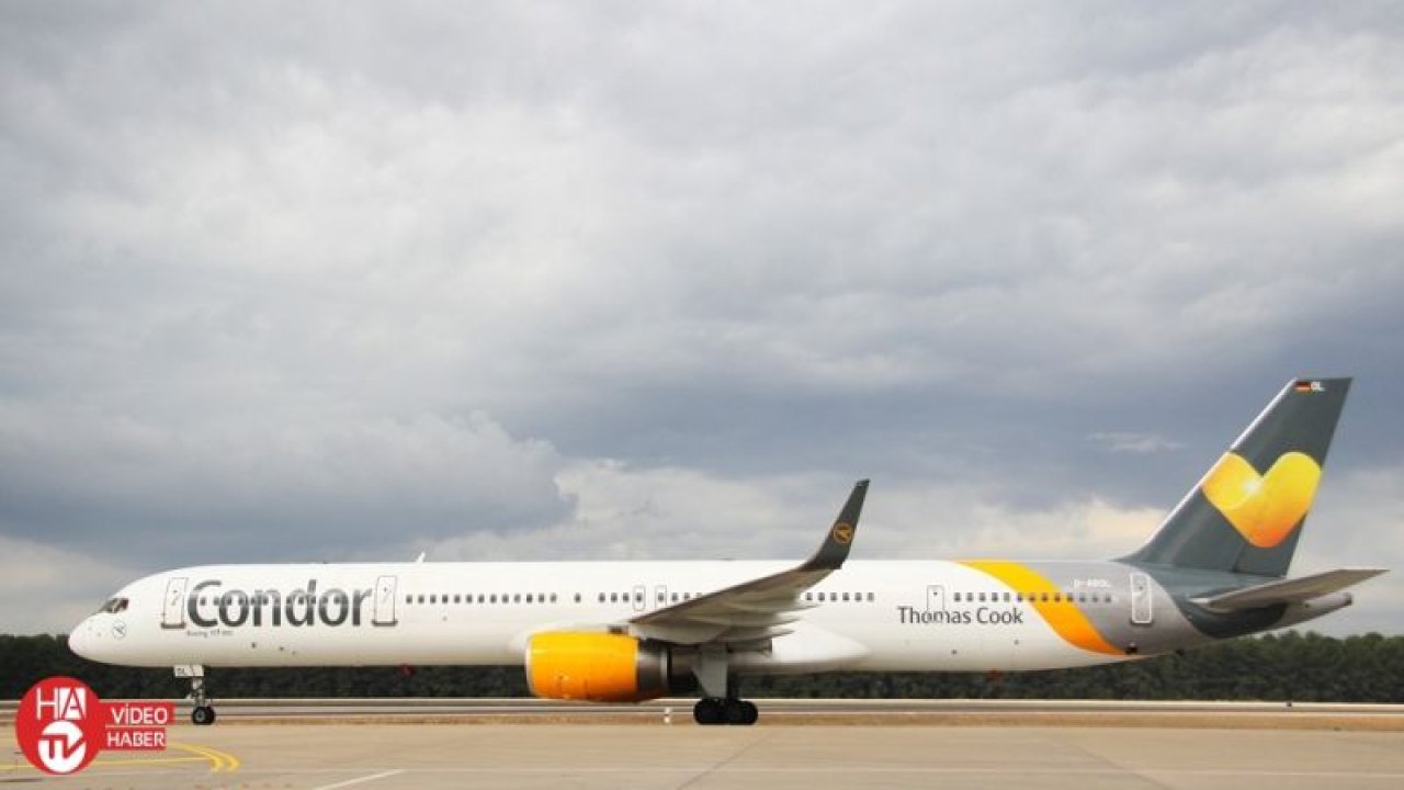 ’Thomas Cook’a ait uçaklar Antalya Havalimanı’nda yolcu almaya başladı