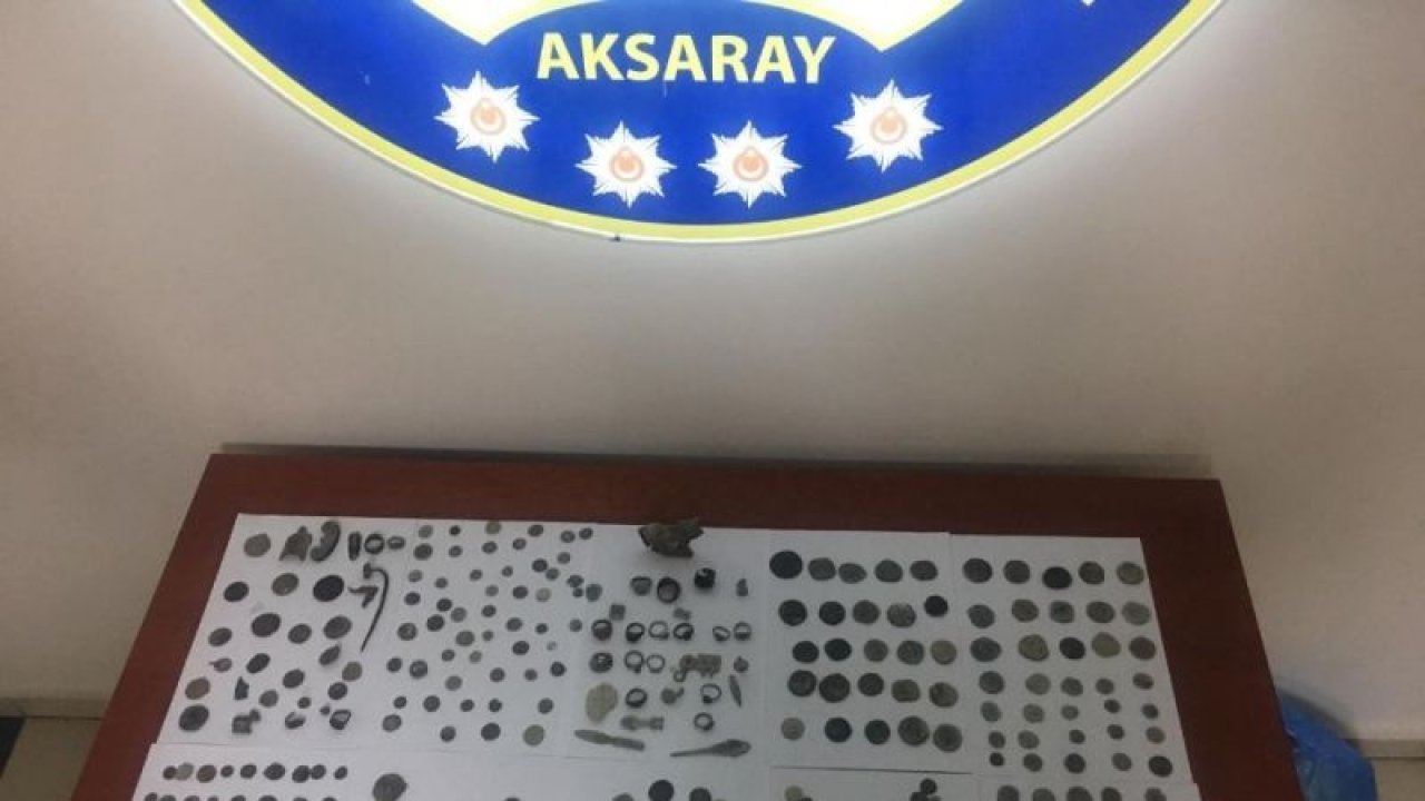 Aksaray’da 381 adet tarihi eser ele geçirildi: 5 gözaltı