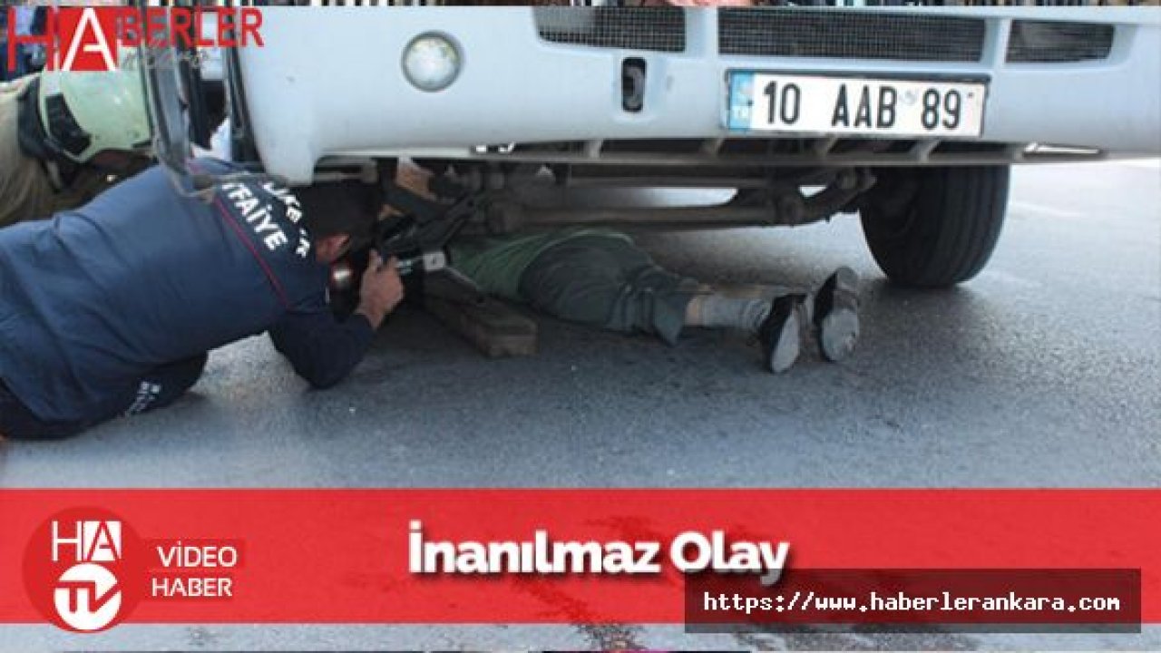 Yaşlı Adam Otobüsün Altında Metrelerce Sürüklendi!