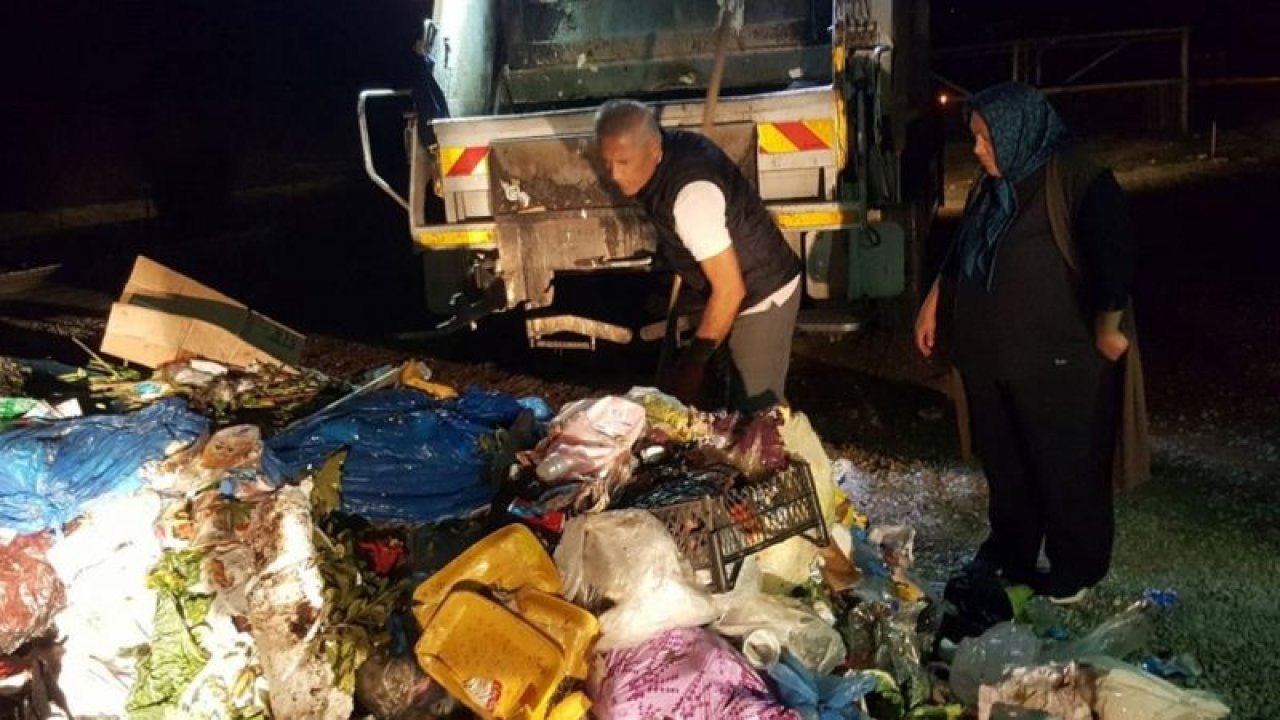 Çöp kamyonunun izini sürerek Çöpe attığı 10 bin lirayı buldu